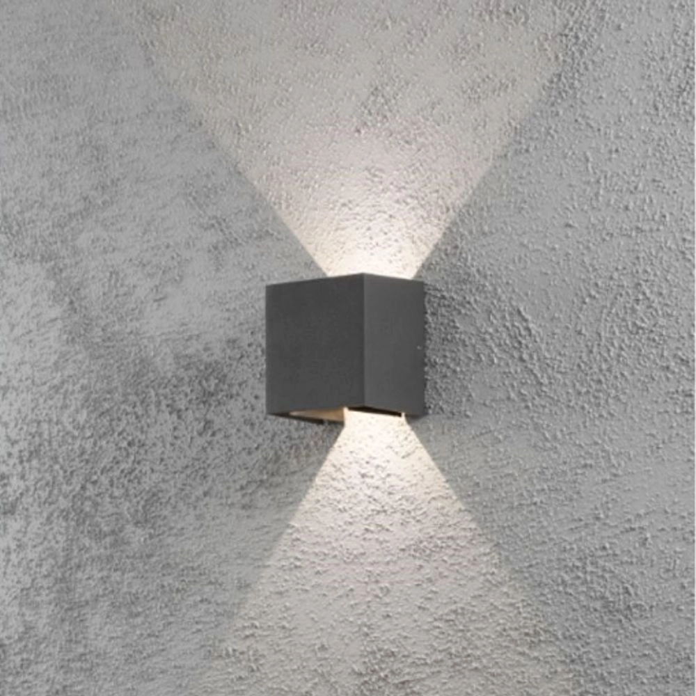 LED-Außenleuchte Cremona Up - Down 2x3W - 3000K 13,5cm Anthrazit KonstSmide 7318307959376