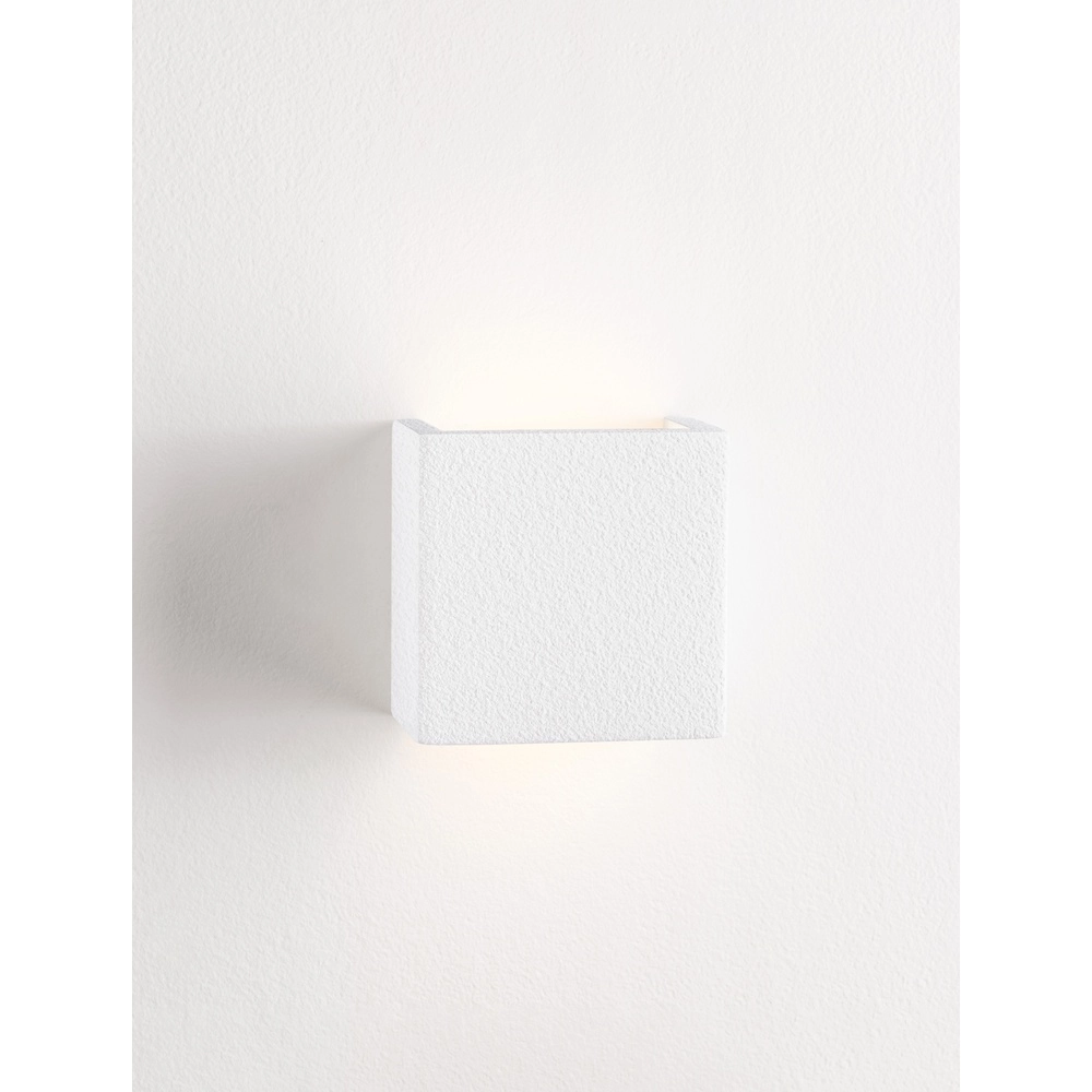 Quadratische Wandleuchte Sensia weiß 12,5cm Lyora 5212017479259