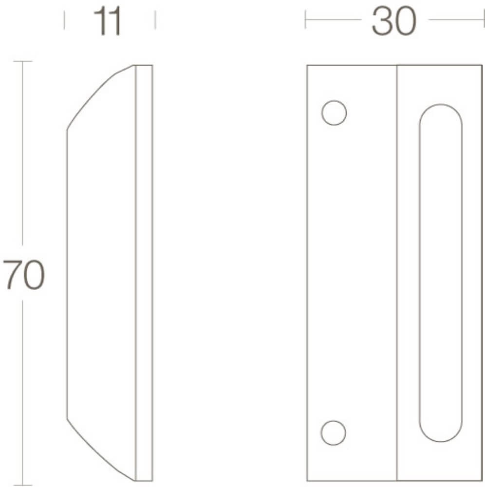 Schließblech Fixon für Fensterverschluss Messing Intersteel 8714186029565