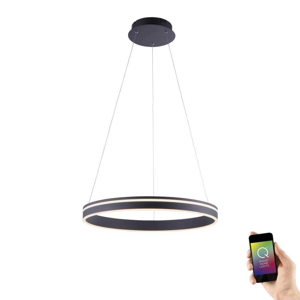 Hängelampe Q-Vito Ø 59 cm schwarz Paul Neuhaus 4012248336038