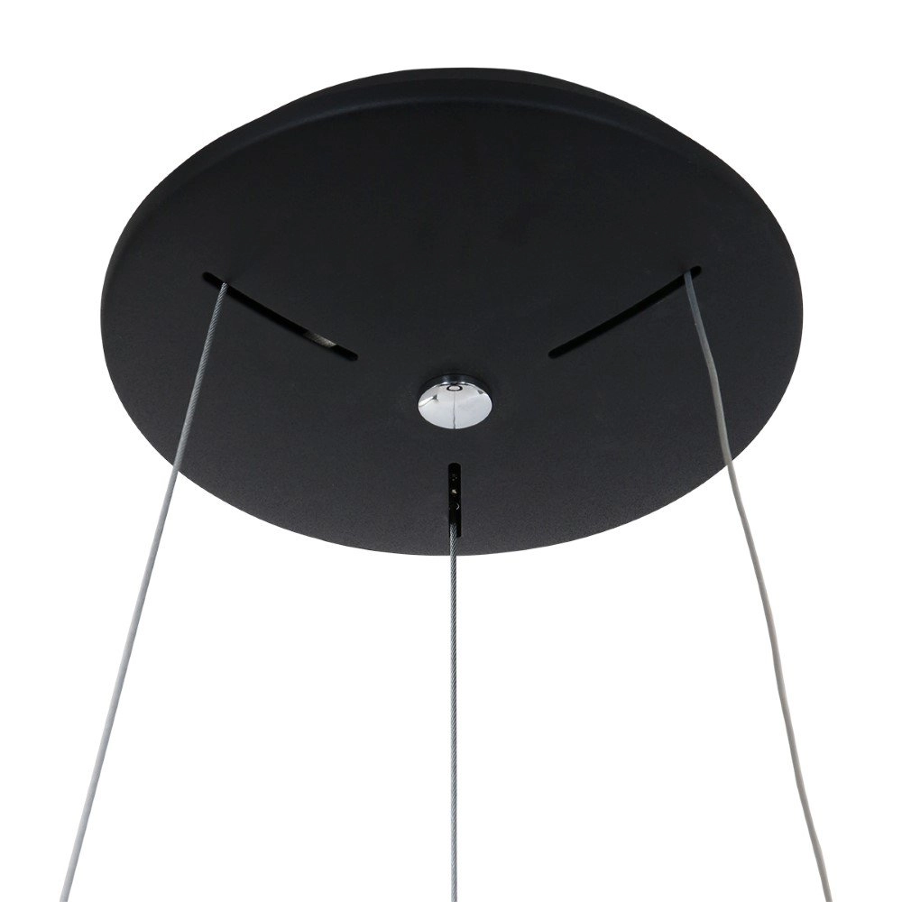 LED Hängelampe Ringlede Ø 48 cm schwarz Steinhauer 8712746132847