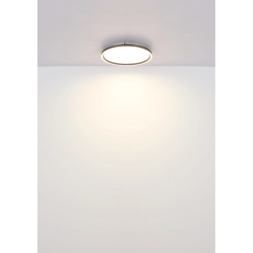Schlanke Deckenlampe Dublin Ø 40cm grau Globo 9007371447084