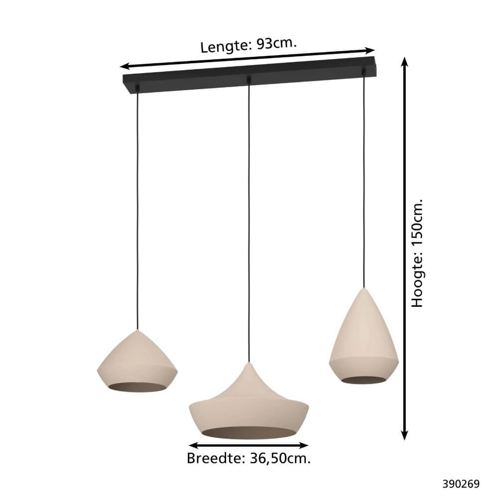 Design-Hängelampe Torremolinos 3-flammig Stars of Light 9008606271375