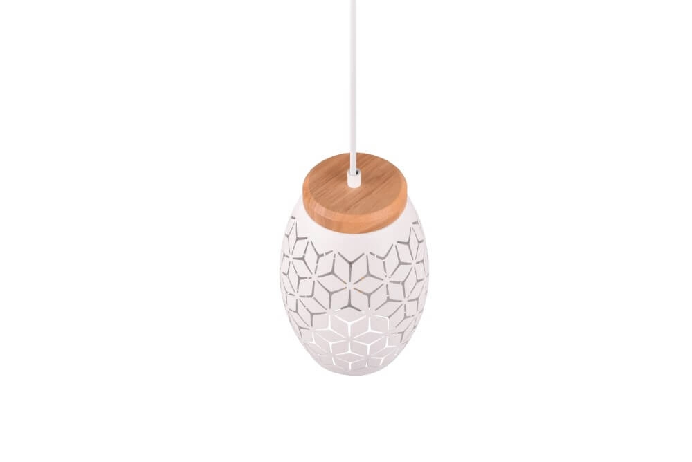 Weiße Hängelampe Bidar Design