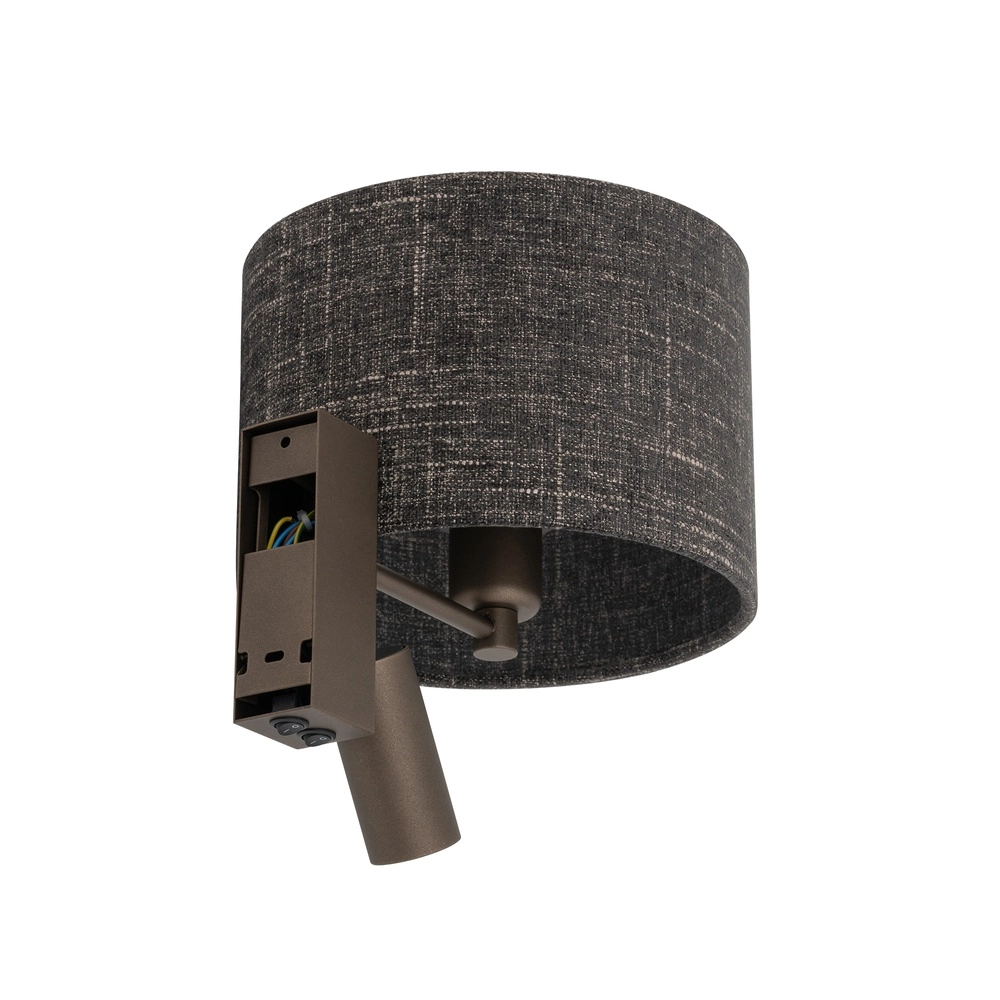 Wandlampe schwarze Melange Amarela mit Tischlampenschirm Lyora 5903139116619
