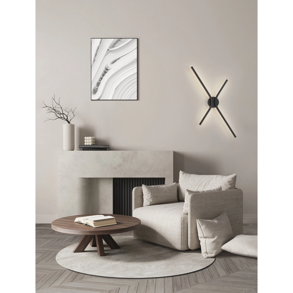 Design-Wandleuchte Akro schwarz Lyora 5212017461759