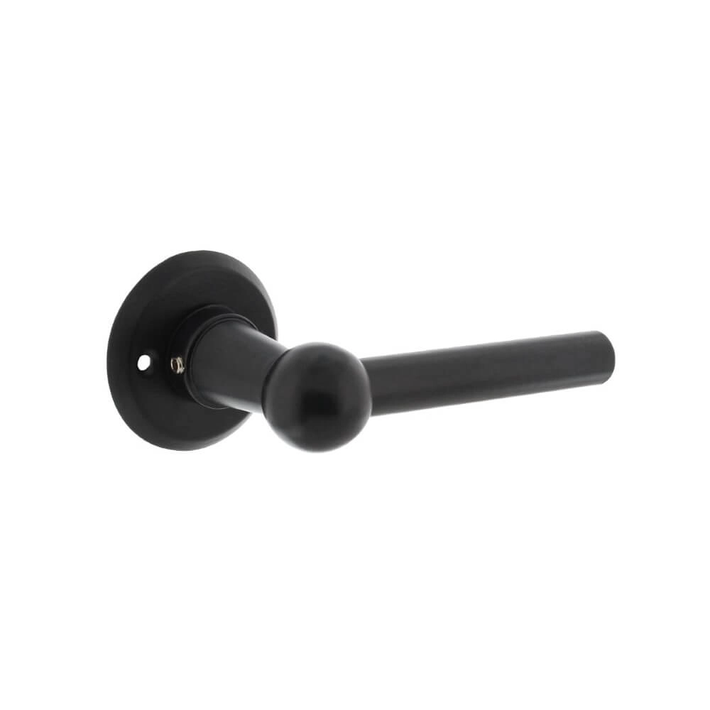 Türklinke Bol Runde Rosette schwarz Intersteel 8714186556894