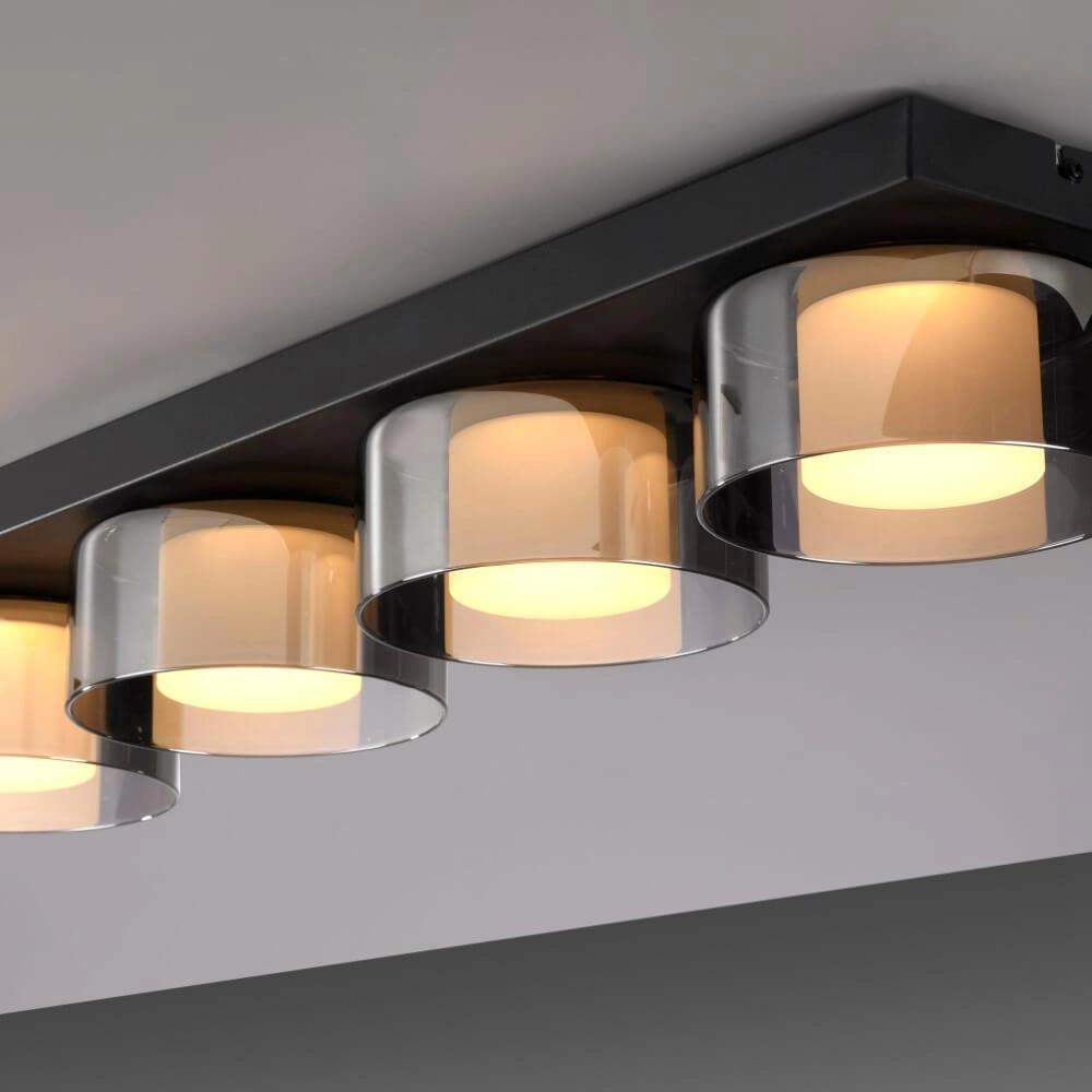 Schwarze Deckenleuchte Rika 4-Licht-Schwarz Paul Neuhaus 4012248385029
