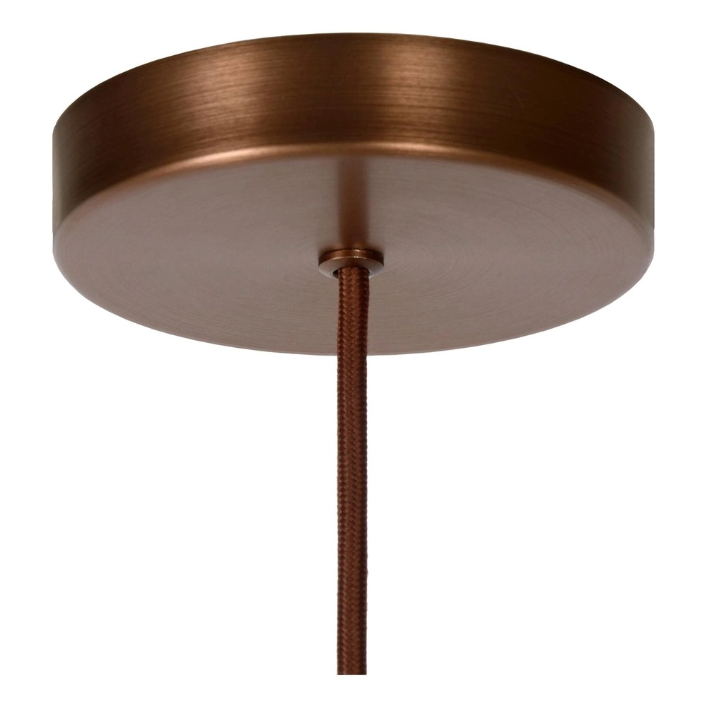 Pendellampe Toledo Ø 20 cm Bernsteinglas Lucide 5411212740847