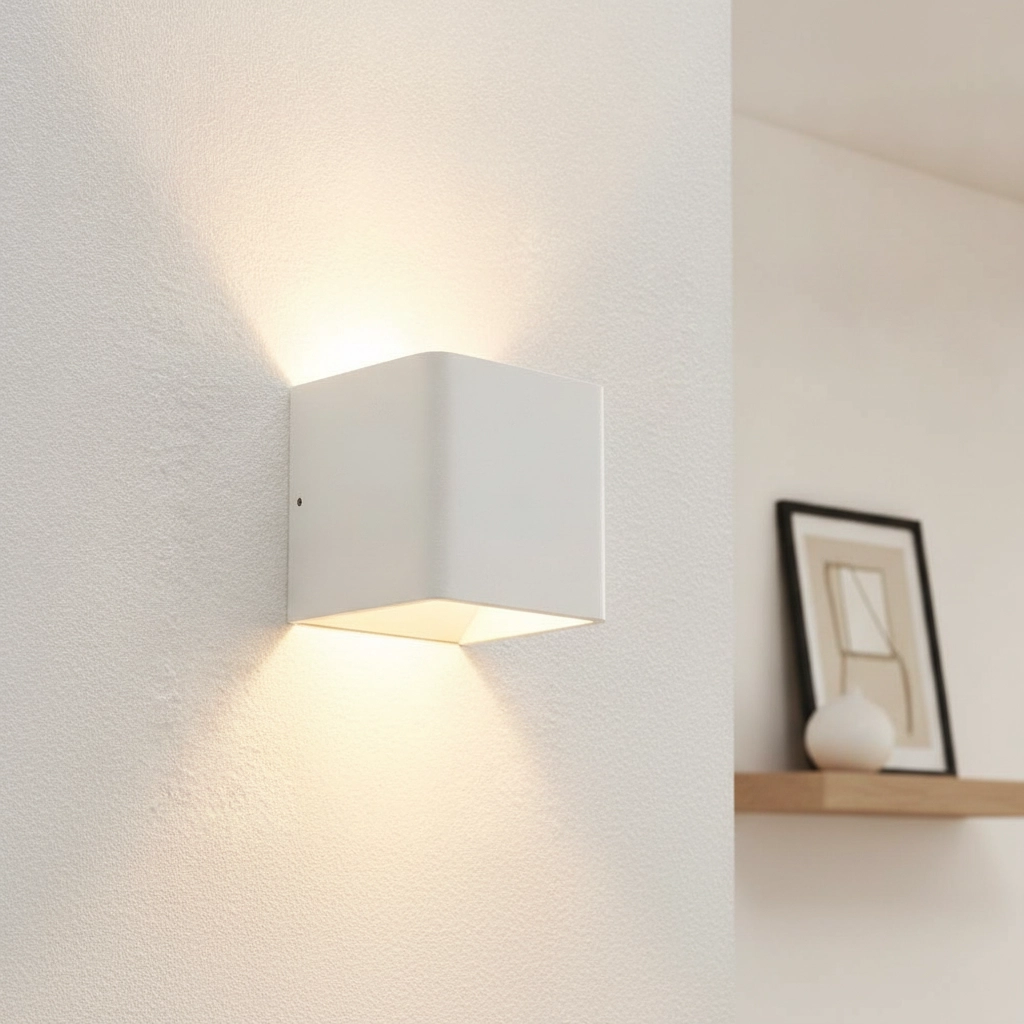 LED auf und ab Licht Fulda 6W - 2700k - 10 cm weiß