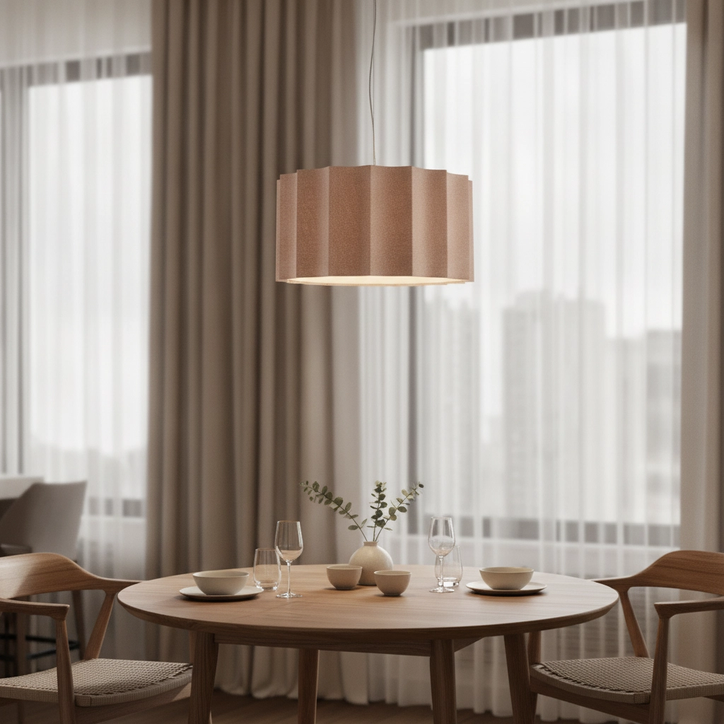 Design-Pendellampe Alve Kaffeebraun Ø 45 cm