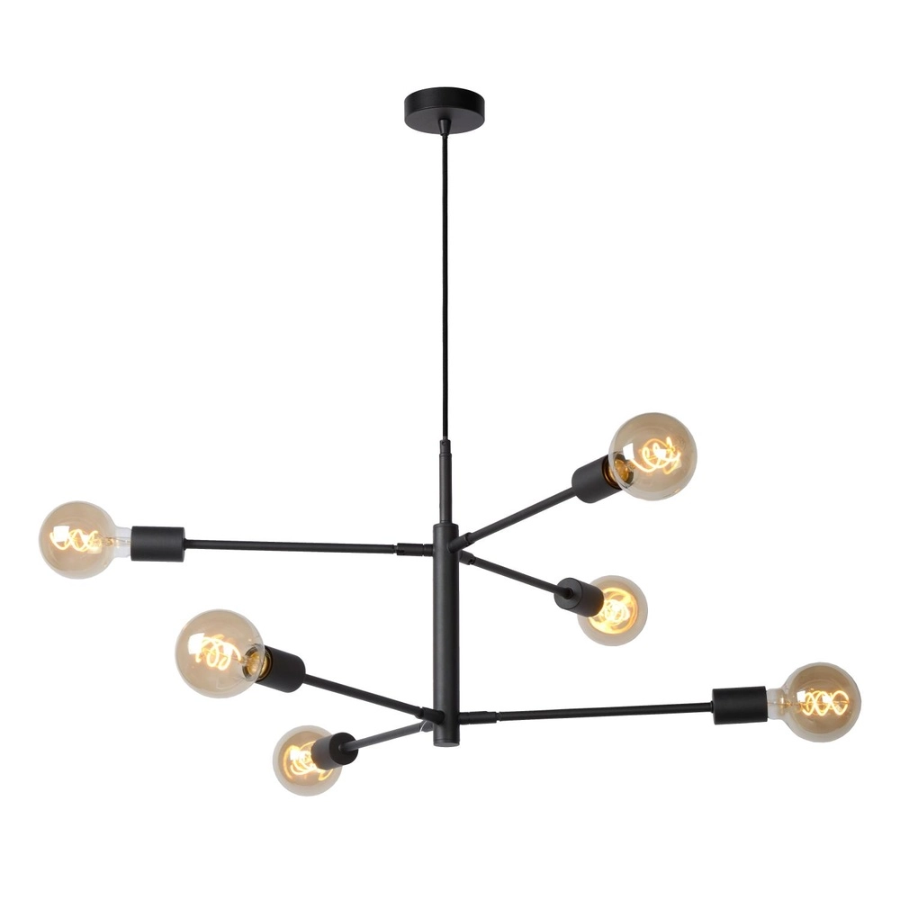 Pendellampe Lester Black 6-Lights Lucide 5411212211330