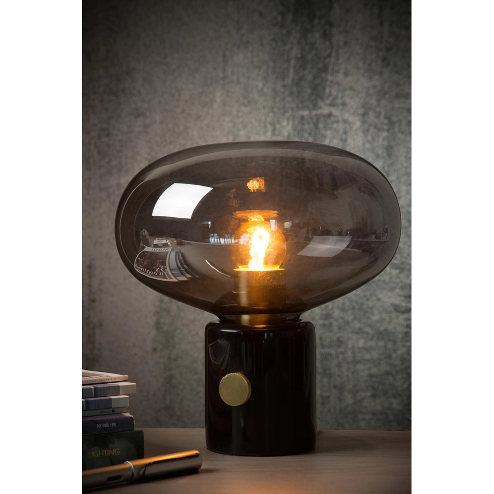 Design-Tischlampe Charlize Ø 23 cm schwarz Lucide 5411212031006