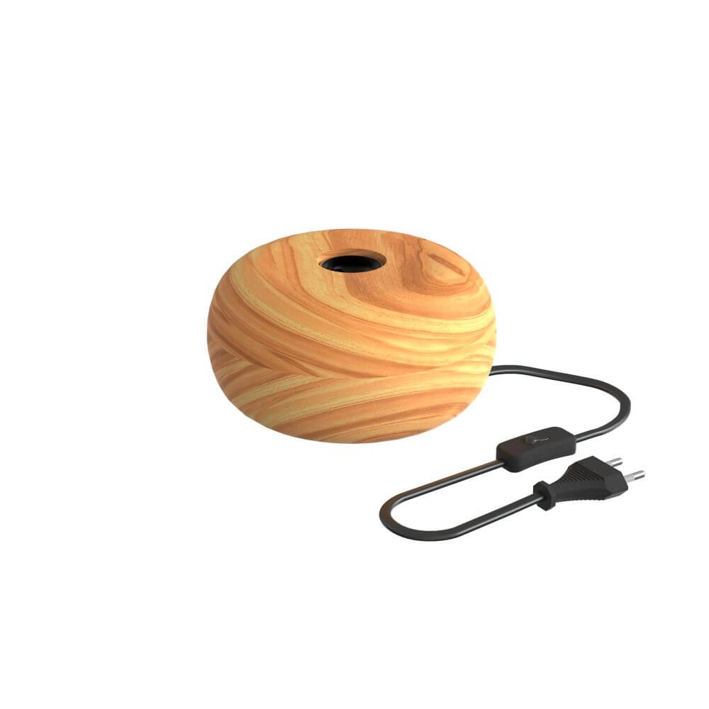 Tischlampe Wood Ø 17cm Circle 8712879157922