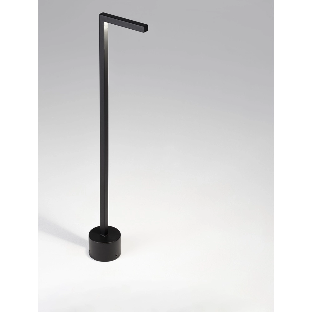 Schlanke Gartenleuchte Pipe schwarz 64,5cm