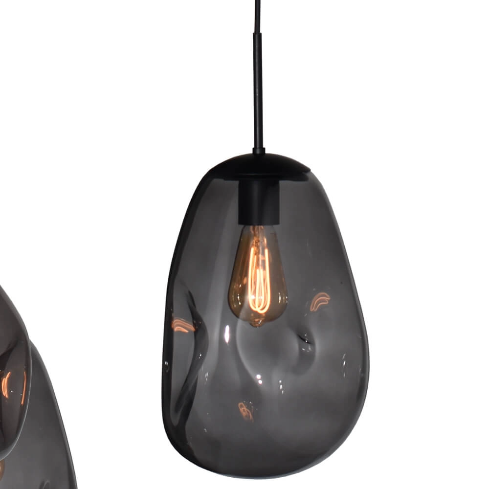 Hängelampe Lava Oval 6x Rauchglas Masterlight 8718121290126