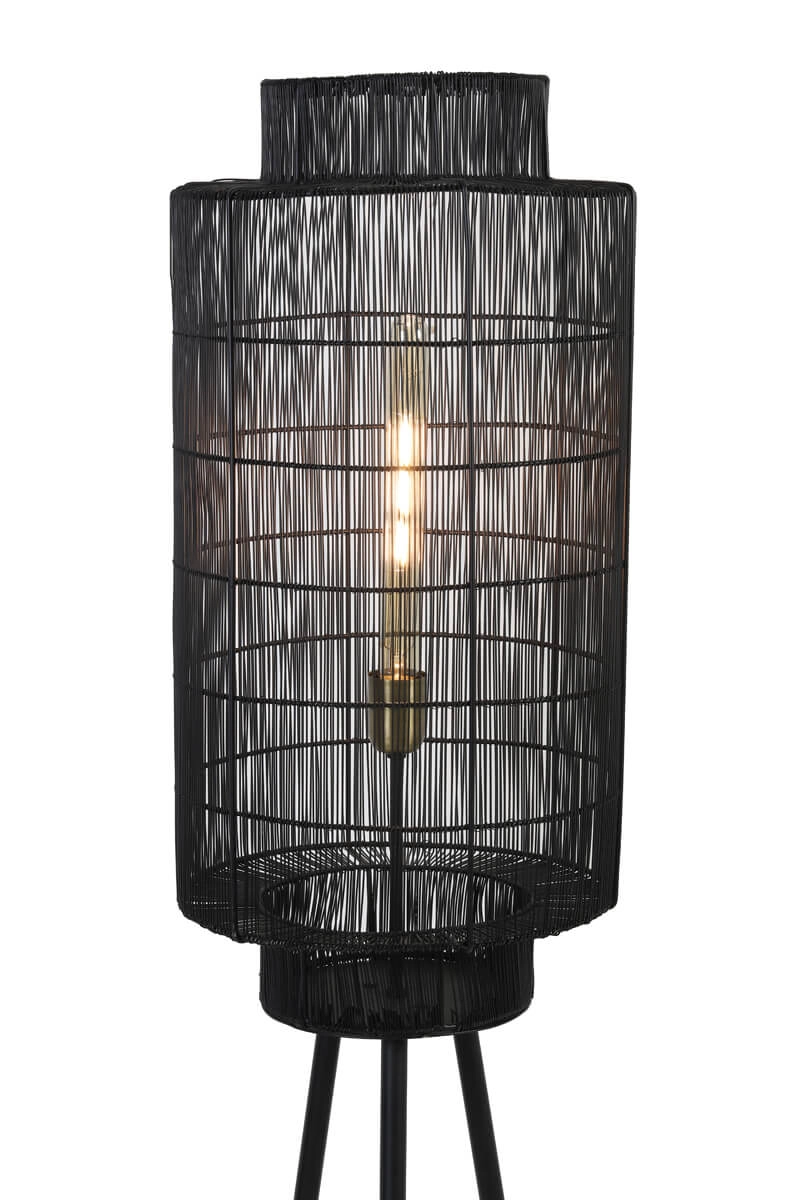 Böhmische Stehleuchte Gruaro schwarz Ø 32cm Light & Living 8717807206482