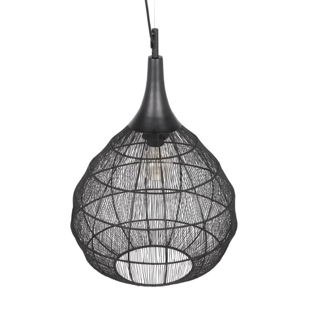 Runde Hängelampe Soraya Ø 42cm - schwarz Trio 4017807617450