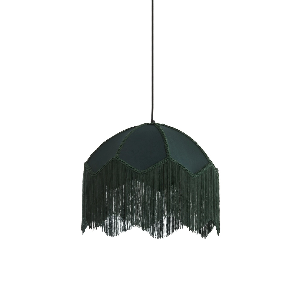 Pendellampe Malacia Ø 40cm – Samtgrün