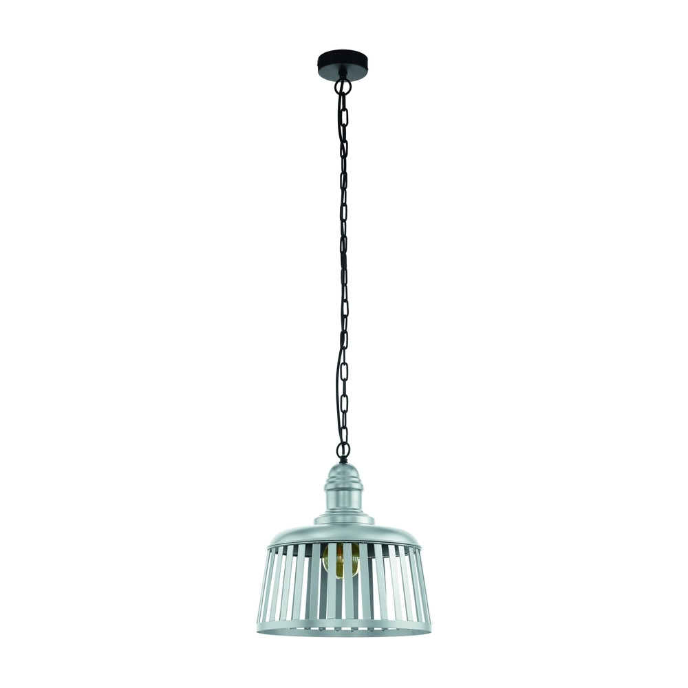 Pendellampe Wraxall 1 Schwarz mit Silbergrau Eglo 9002759330255