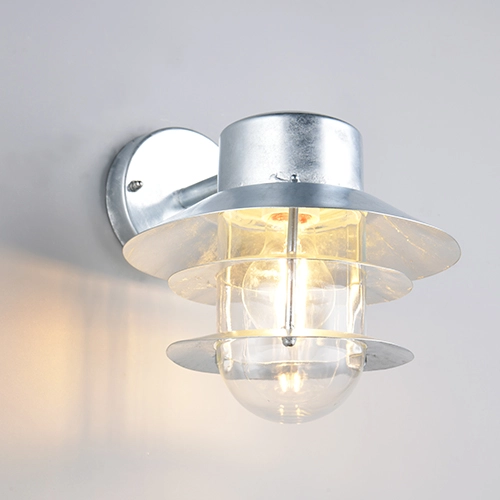Wandlampe unten Ruvuma Zinkgrau