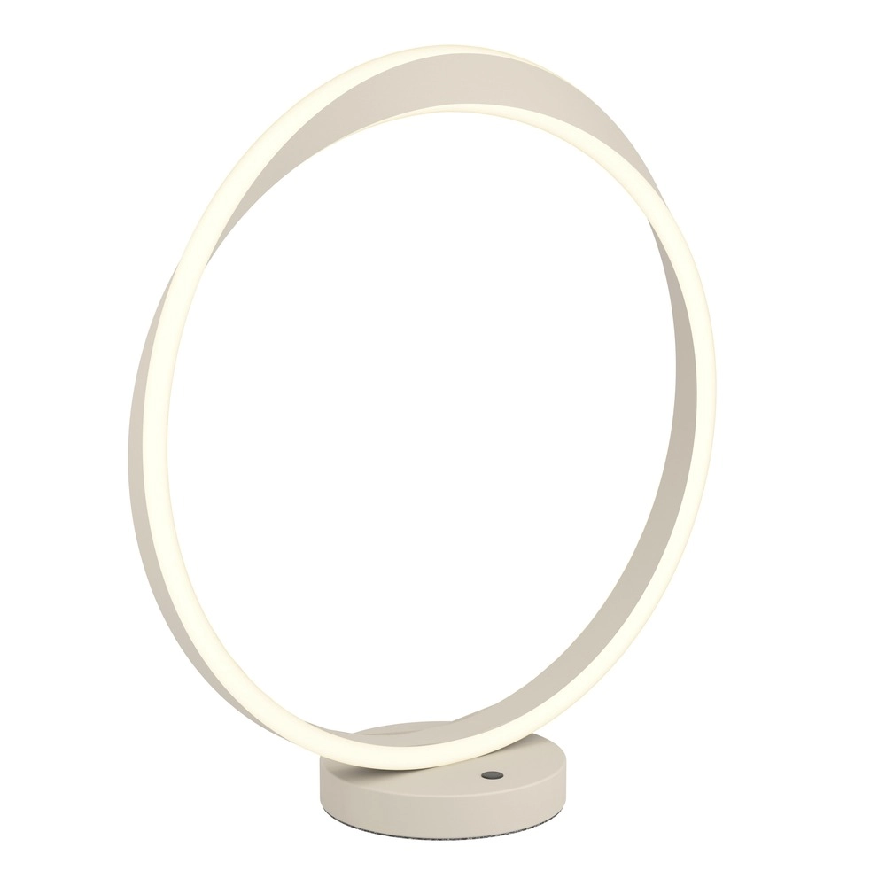 Design-Tischlampe Camerota Sandbraun
