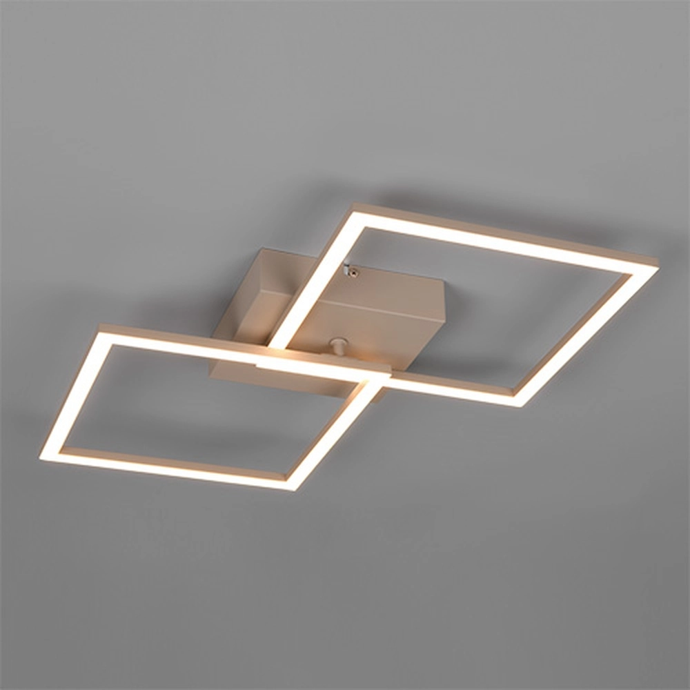 Moderne Deckenlampe Trail 60 cm sandbraun Trio 4017807713572