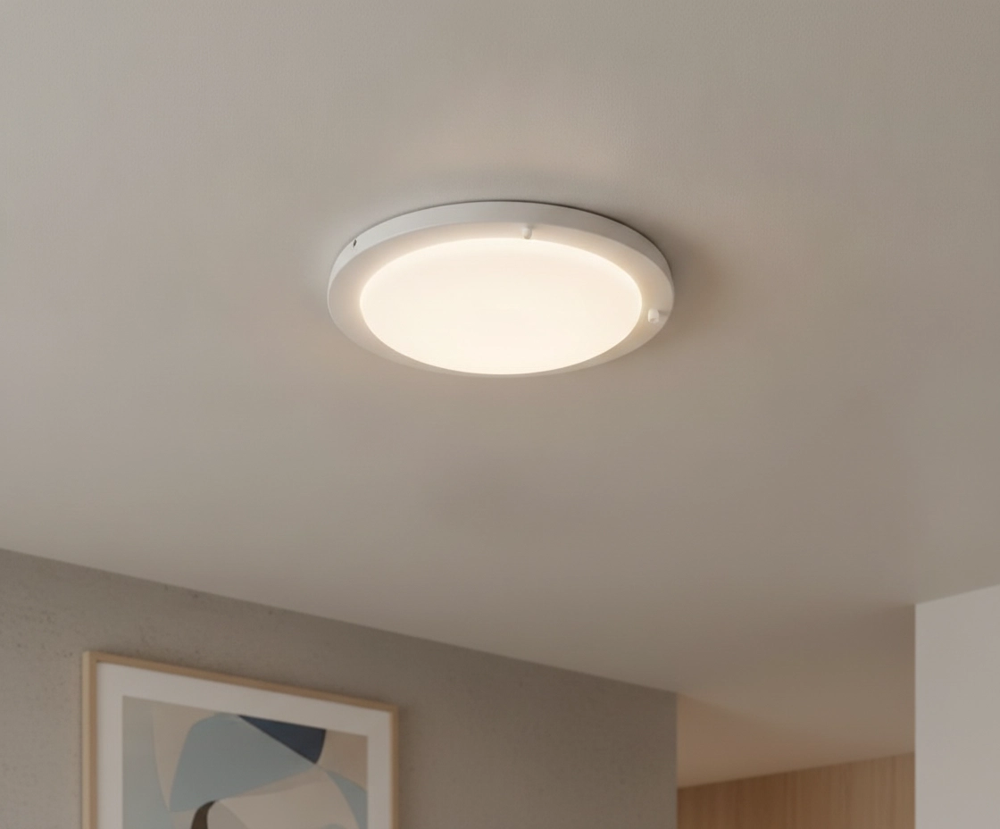 LED Deckenleuchte Yuca Ø 18 cm weiß