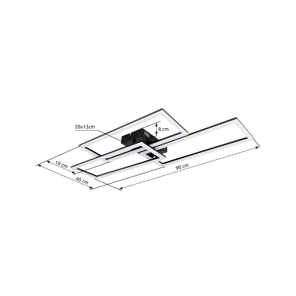 Design-Deckenlampe Tiny Schwarz Globo 9007371442874