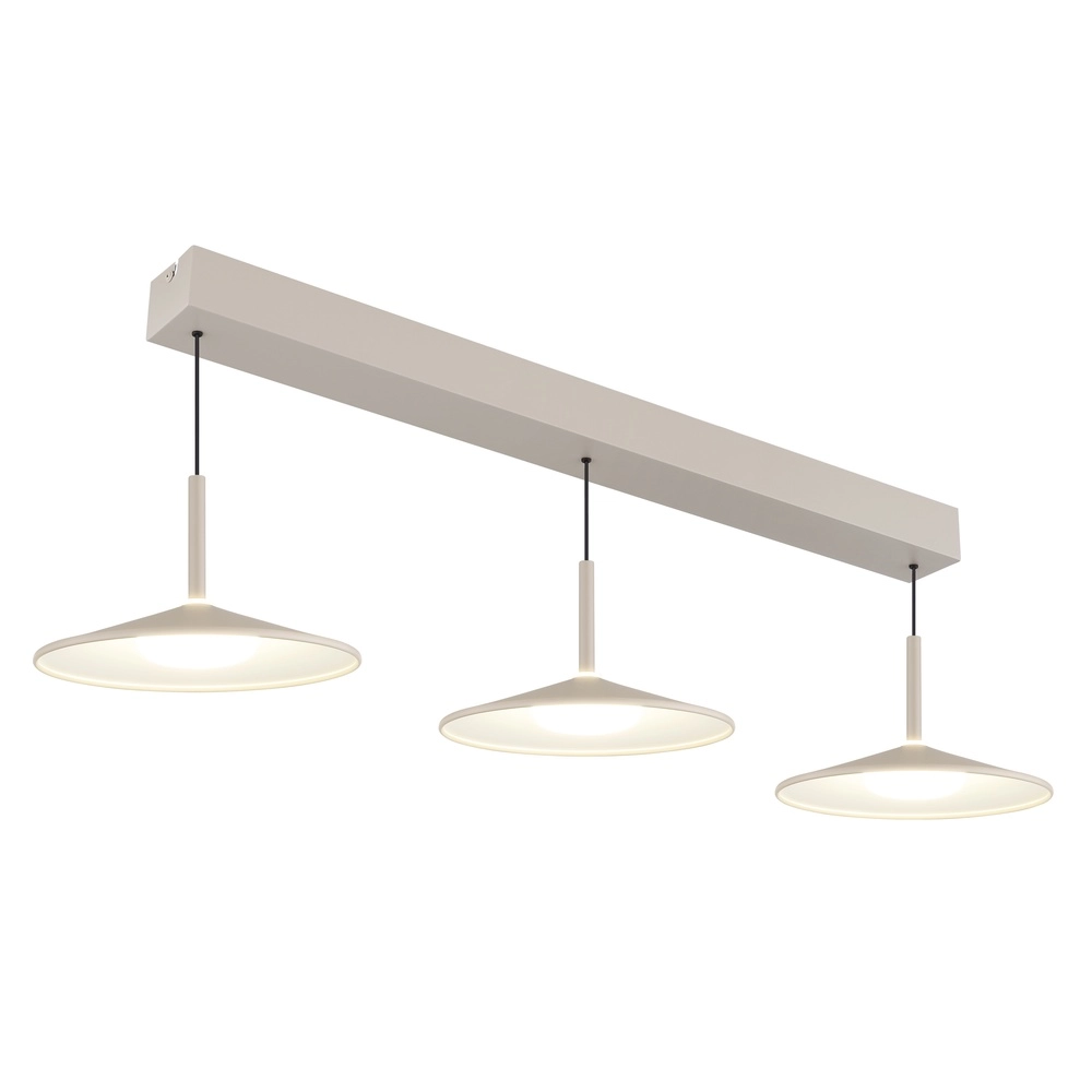 3-flammige Pendelleuchte Lampone Design sandbraun Globo 9007371572366