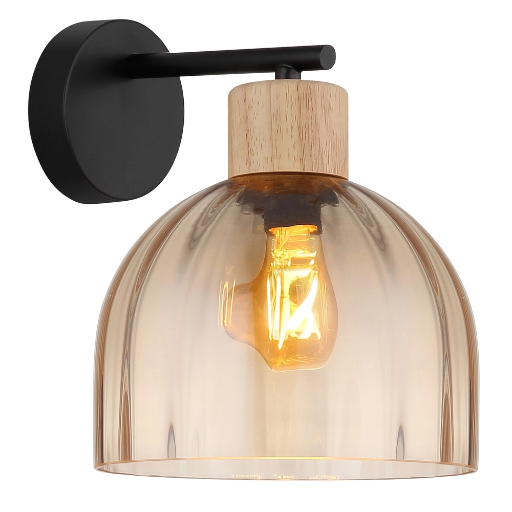 Wandlampe Swanson Schwarz