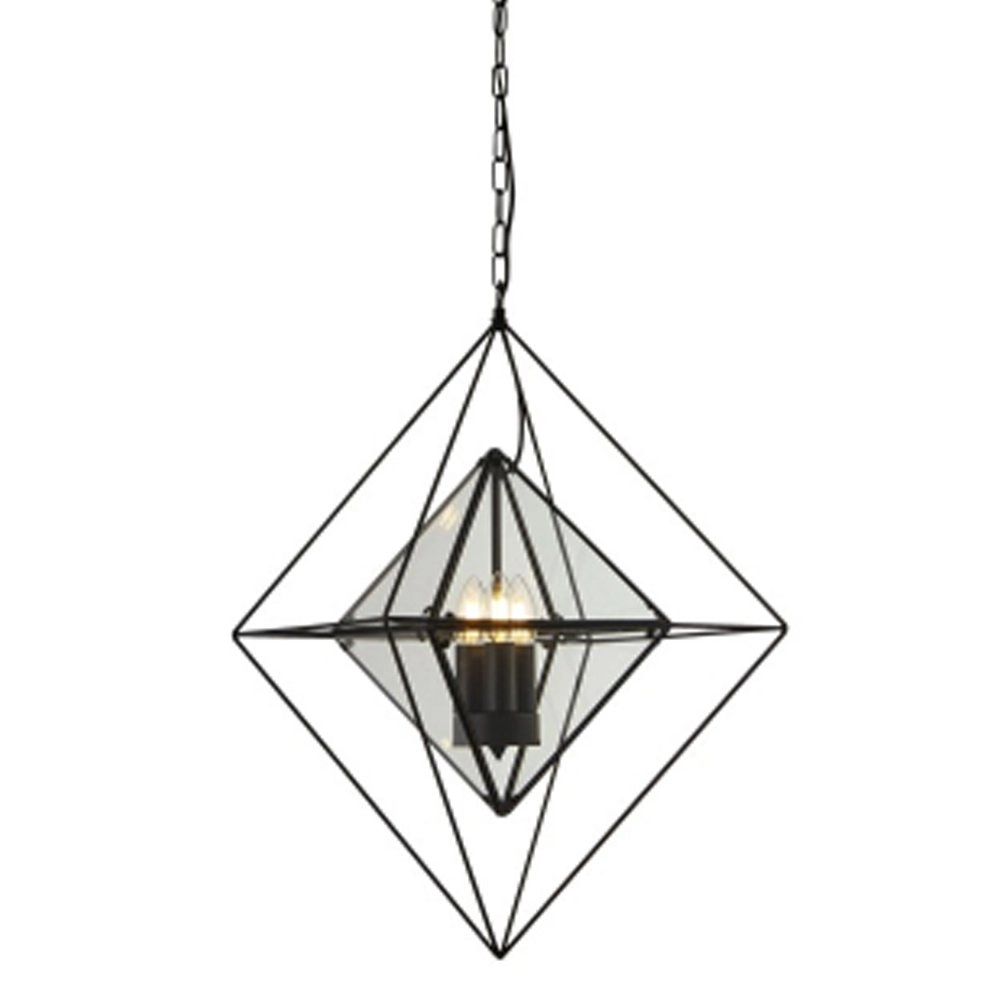 Schwarze Hängelampe Diamond Searchlight 5053423159416