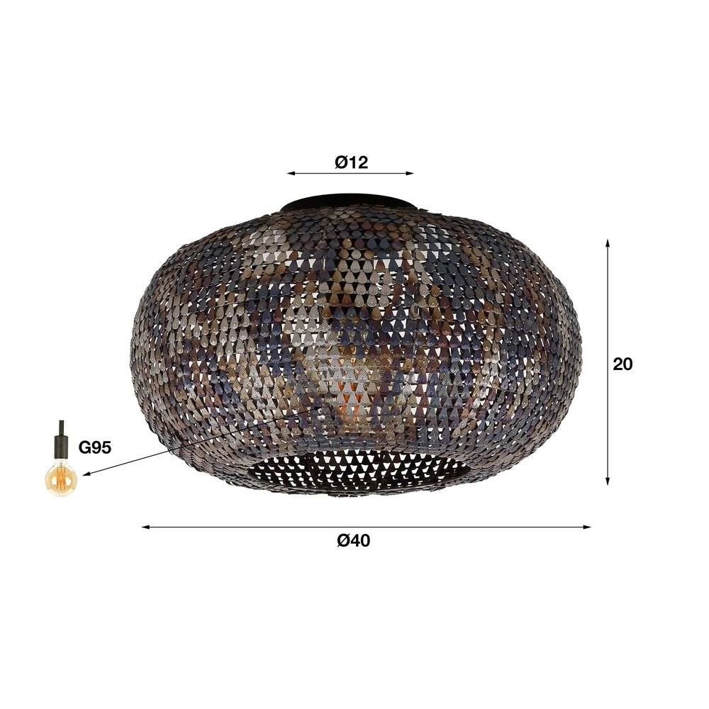 Deckenlampe im Maßstab Armor Ø 40cm Lyora 8716803512863