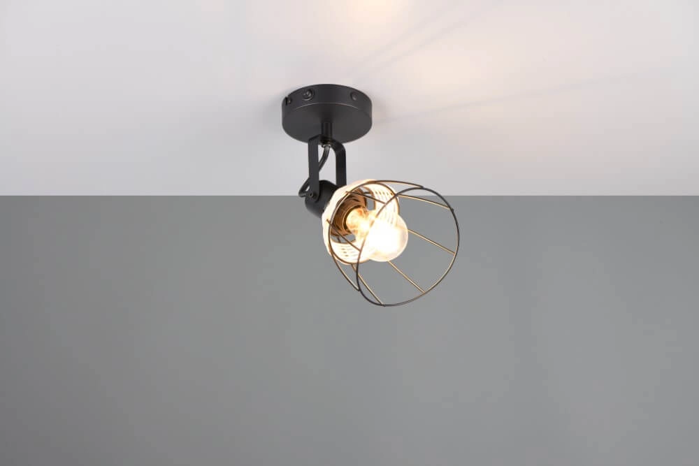Schwarze Wandleuchte Jerome Entwurf Trio 4017807637694