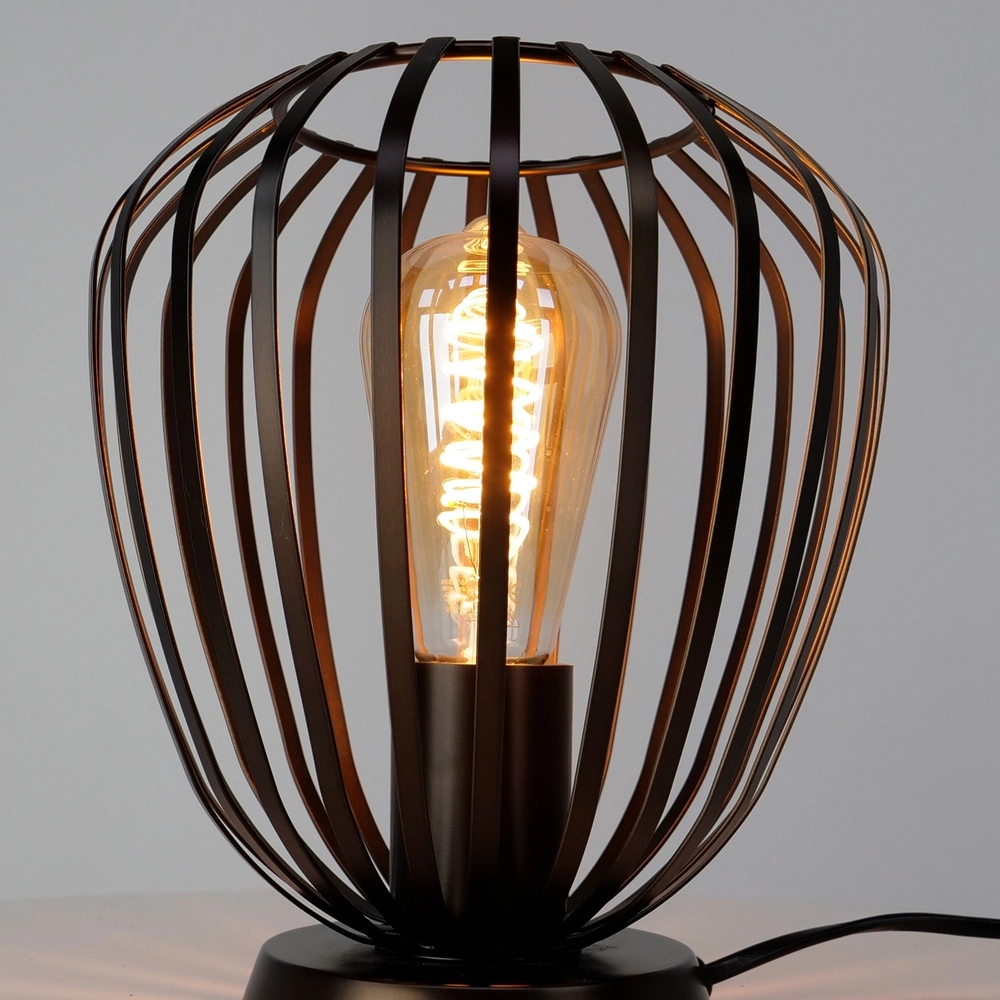 Bronzene Tischlampe Espinal Ø 19,5cm - 1x E27 Eglo 9008606312603
