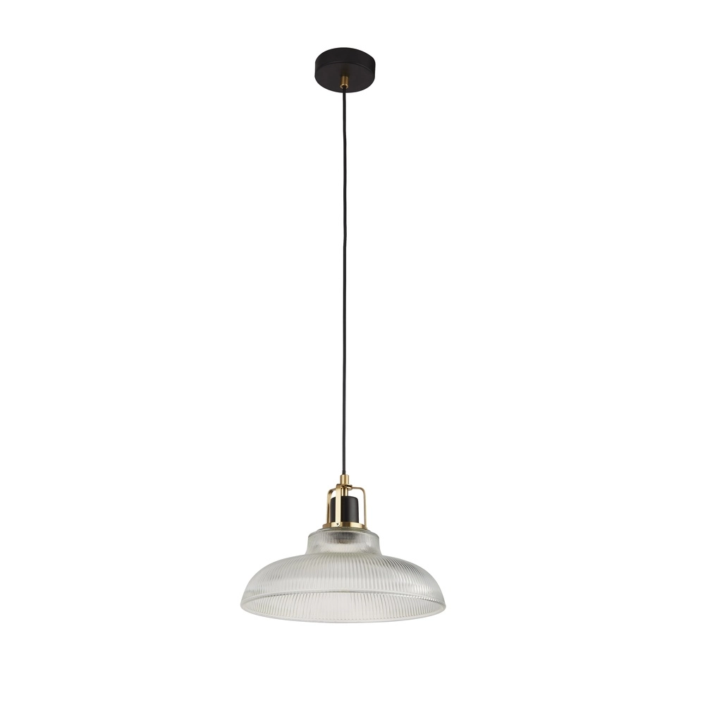 Design-Pendelleuchte Glossop Messing mit Klarglas Searchlight 5053423306841