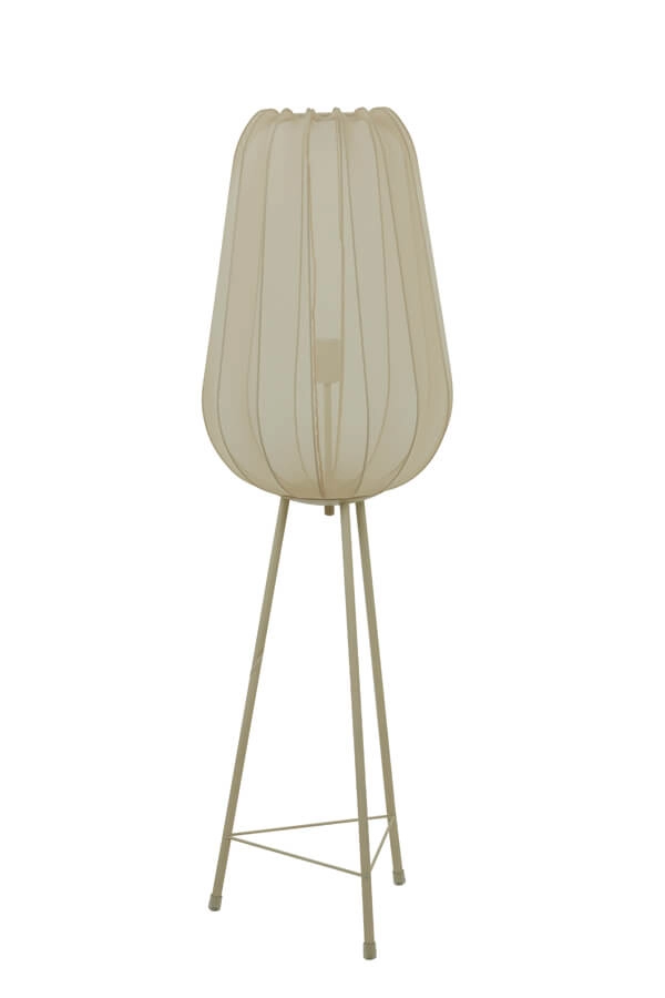 Japandi Stehleuchte Plumeria creme Ø 42cm Light & Living 8717807651305