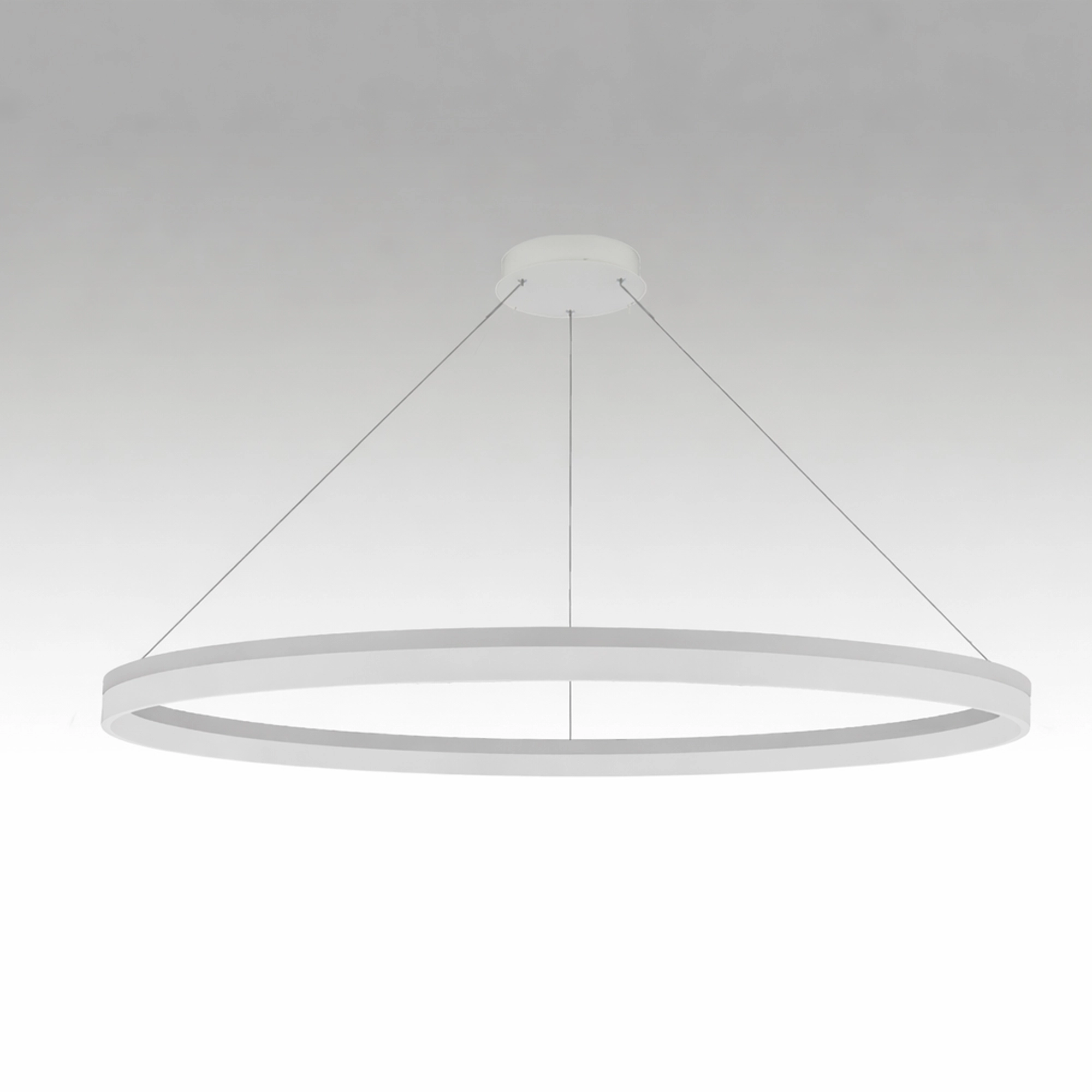 Elegante Pendellampe Ara Ø 150 cm weiß Lyora 5053423307893