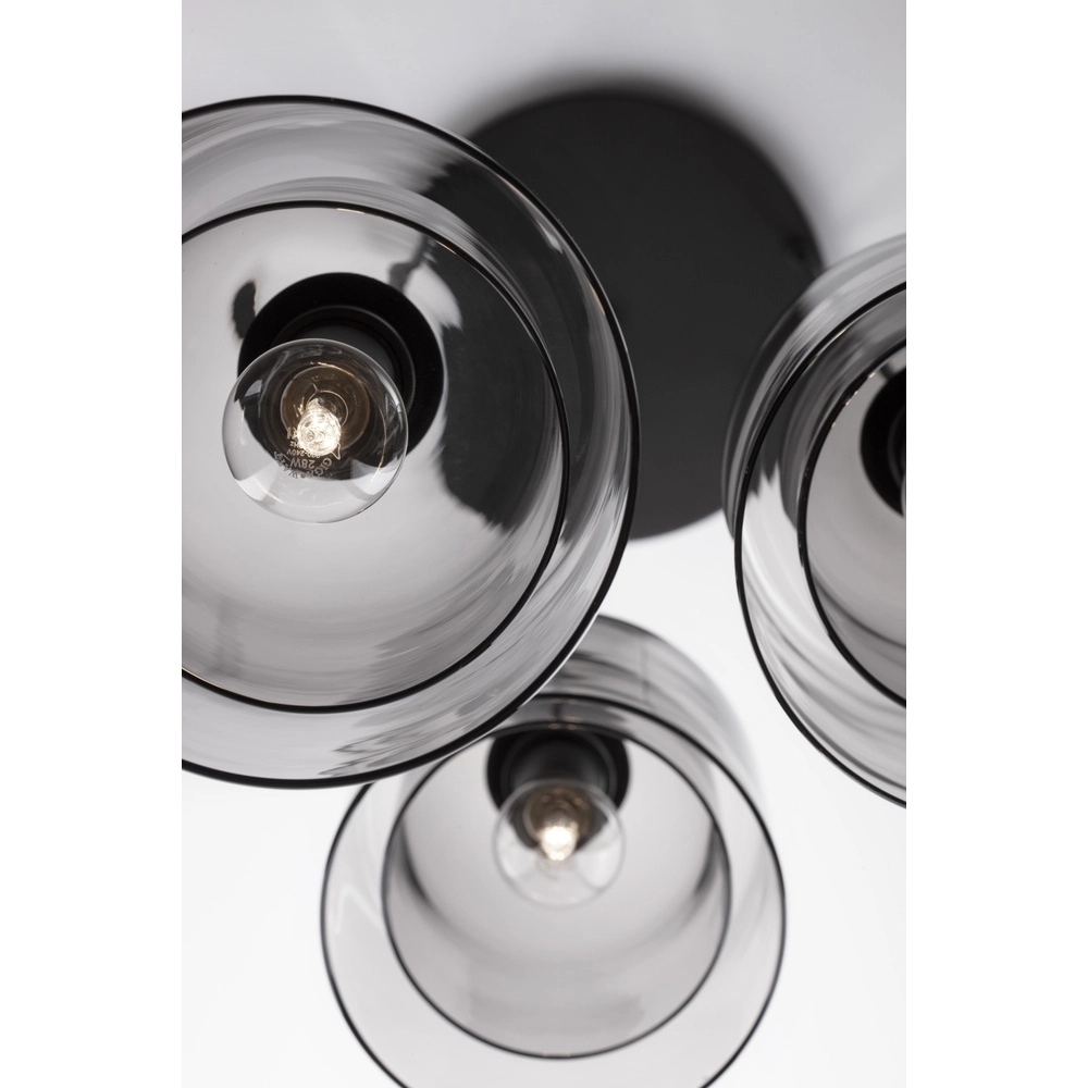Pendelleuchte Velor 3-flammig schwarz rund Lyora 5212017431189
