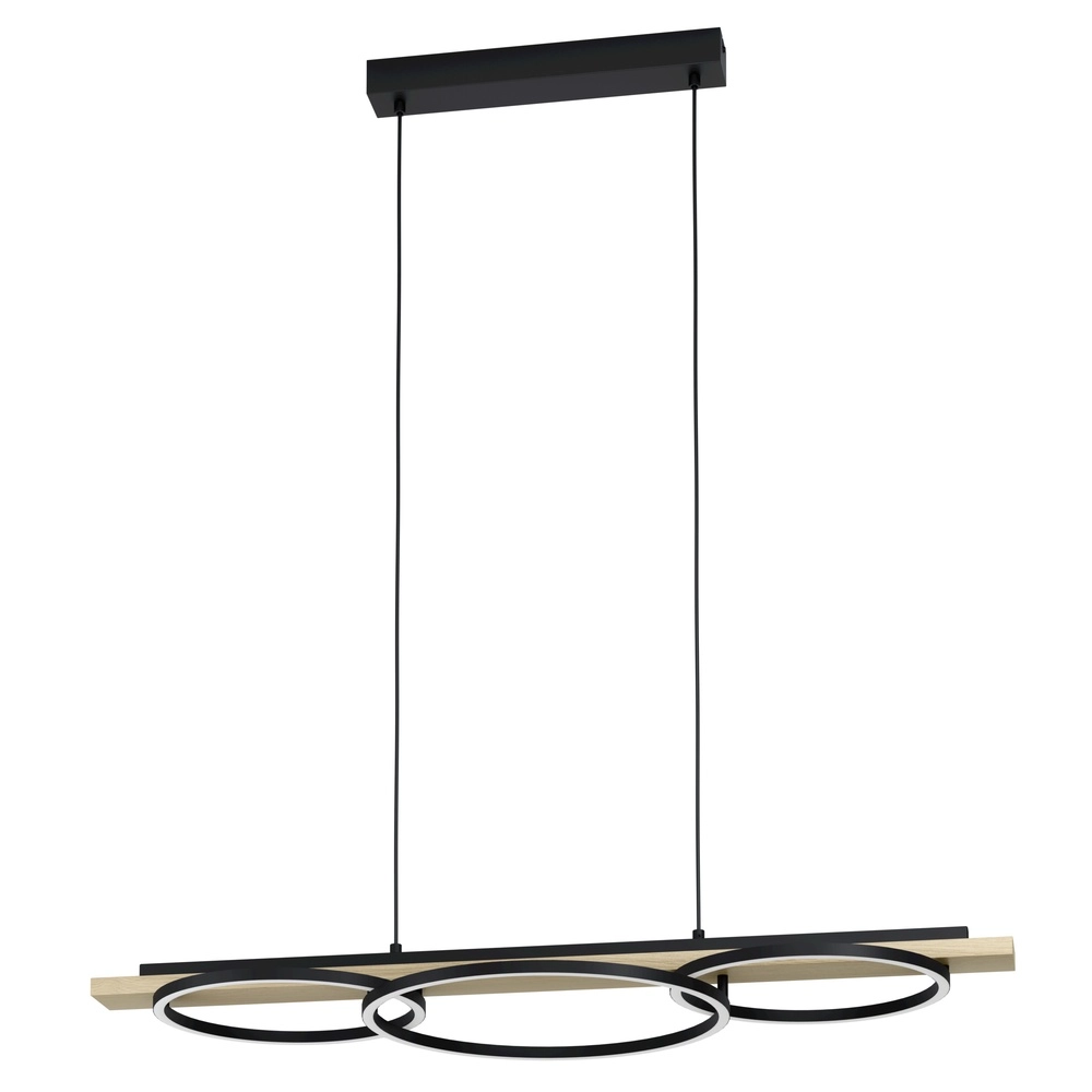 Pendellampe Boyal LED – mit Holzoptik