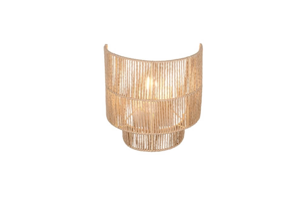 Japandi Wandleuchte Satna Rattan Trio 4017807636192