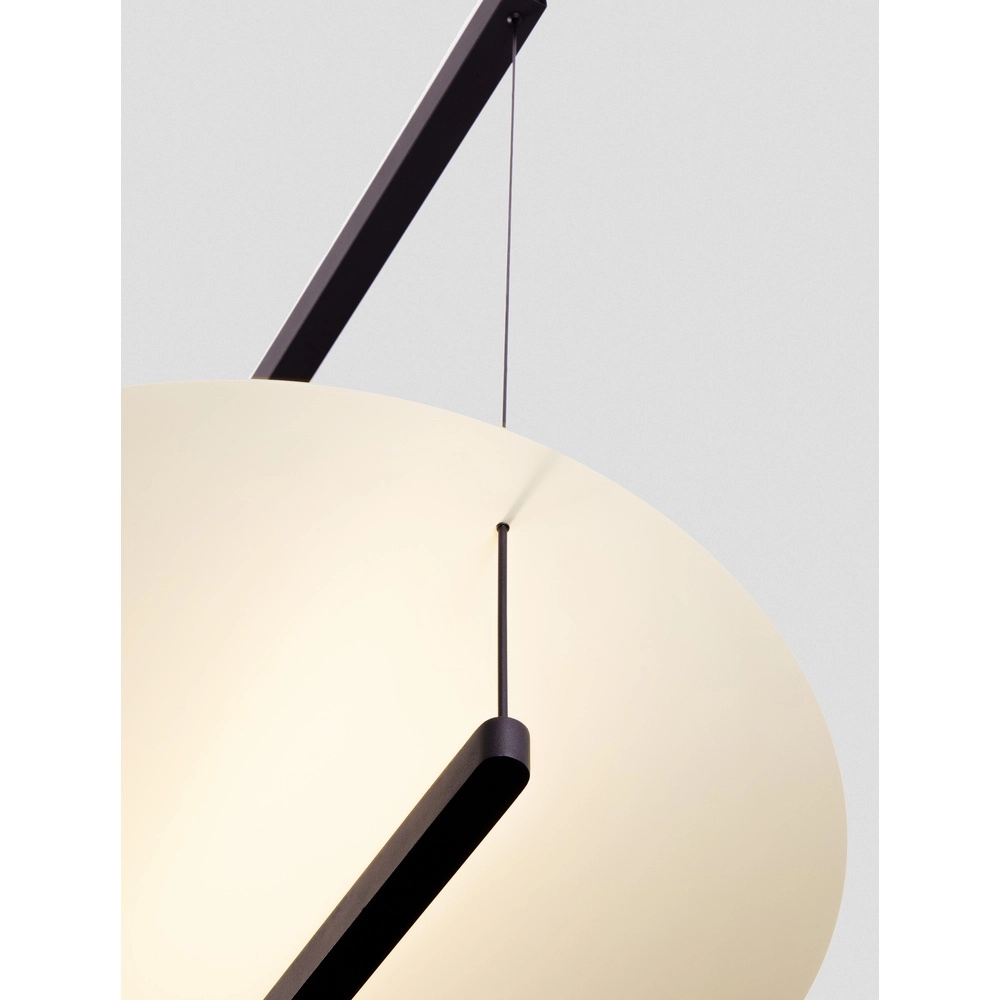 Pendelleuchte Diona Ø 80cm schwarz mit weiß 2700K Lyora 5212017470874