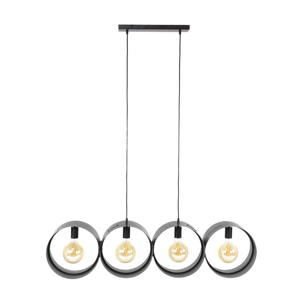 Land-Pendellampe Ring Holzkohle – 4x E27 Lyora 8716803510982