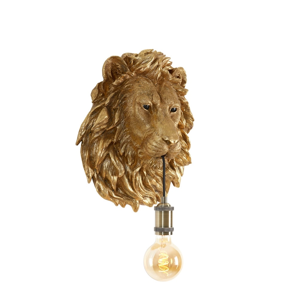 Wandlampe Lion Bronzener Löwe Light & Living 8717807641085