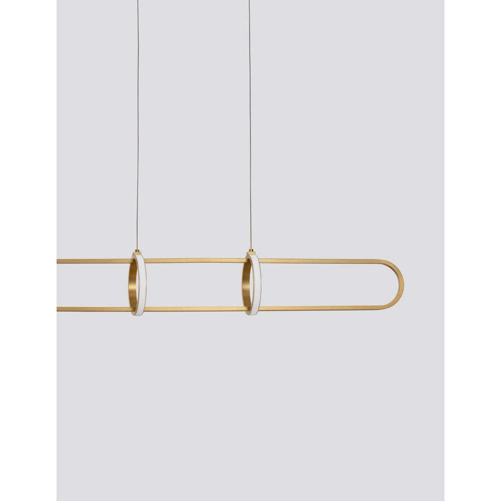Design-Pendelleuchte Arte längliches Gold Lyora 5212017426079