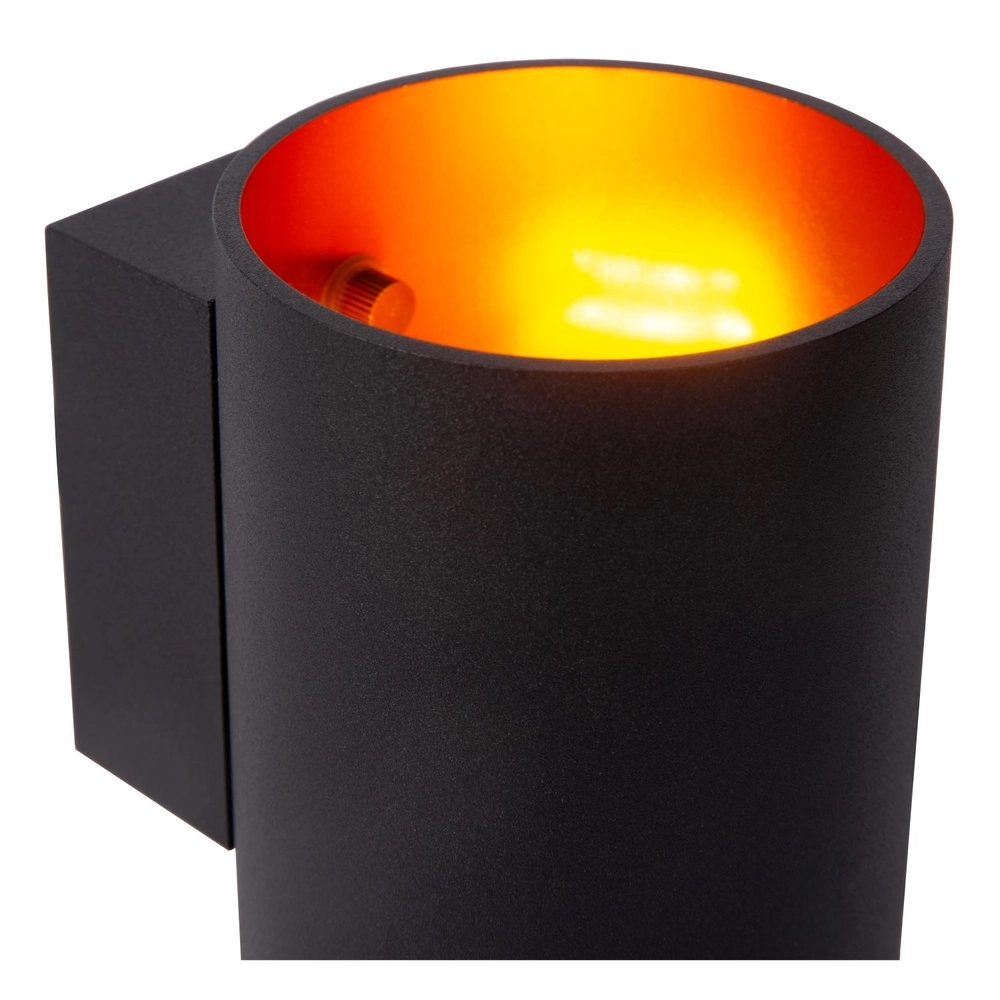 Wandlampe Xera Ø 8 cm schwarz Lucide 5411212233646