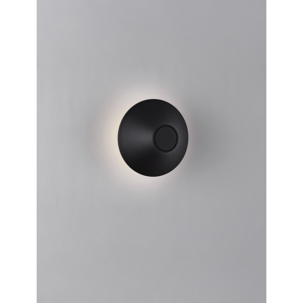Design-Wandleuchte Alux schwarz