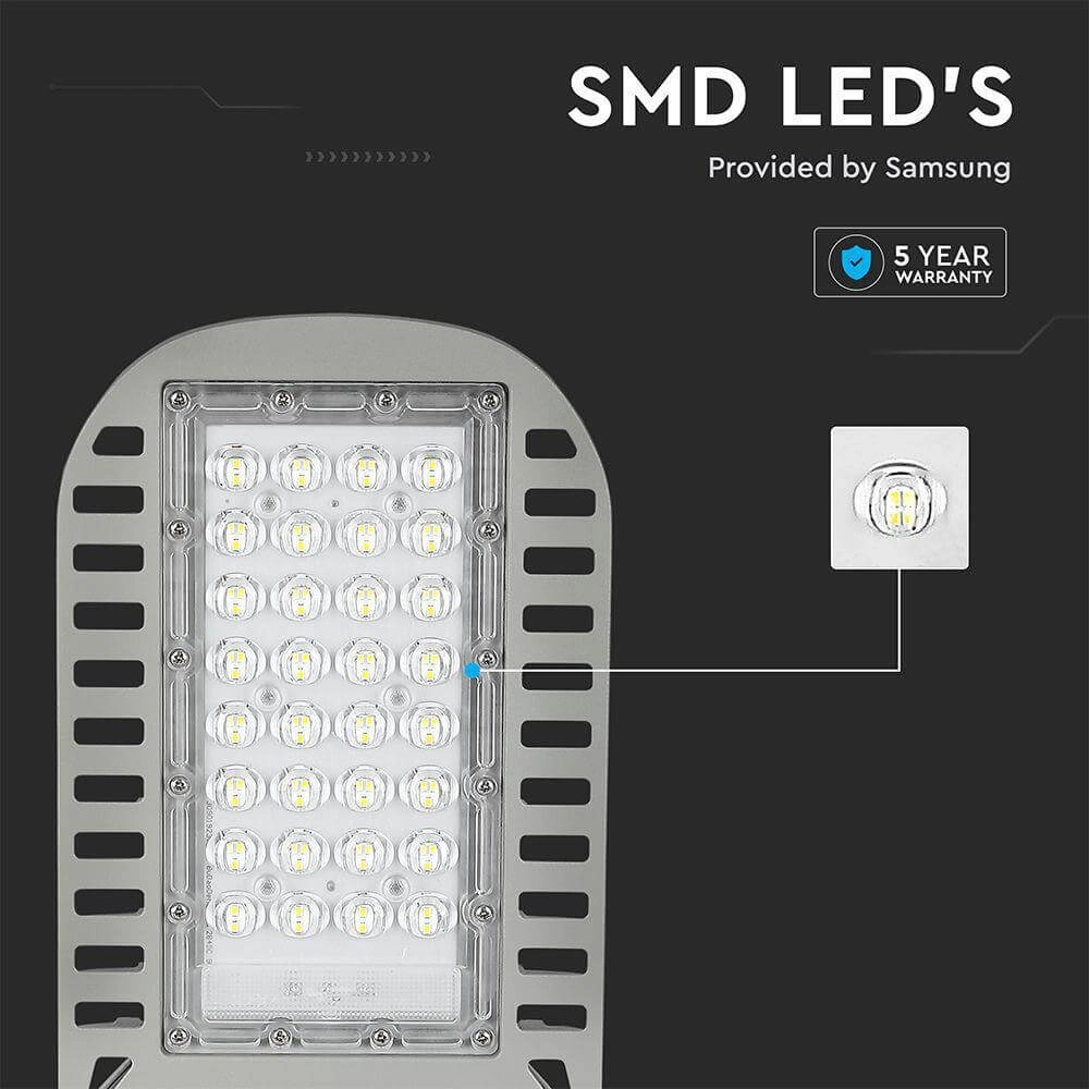 LED Slim Straßenlaterne 50W Vtac 3800157666237