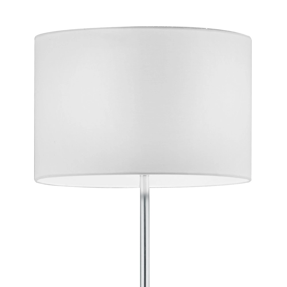Stehlampe Series 4611 Matt chrom mit weißem Lampenschirm Trio 4017807276121