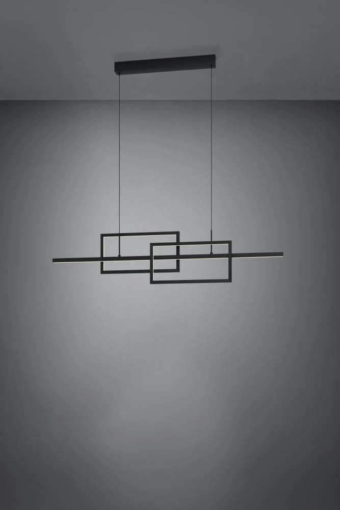 Büro-Hängelampe Puebla 115cm - schwarz Stars of Light 9002759397975